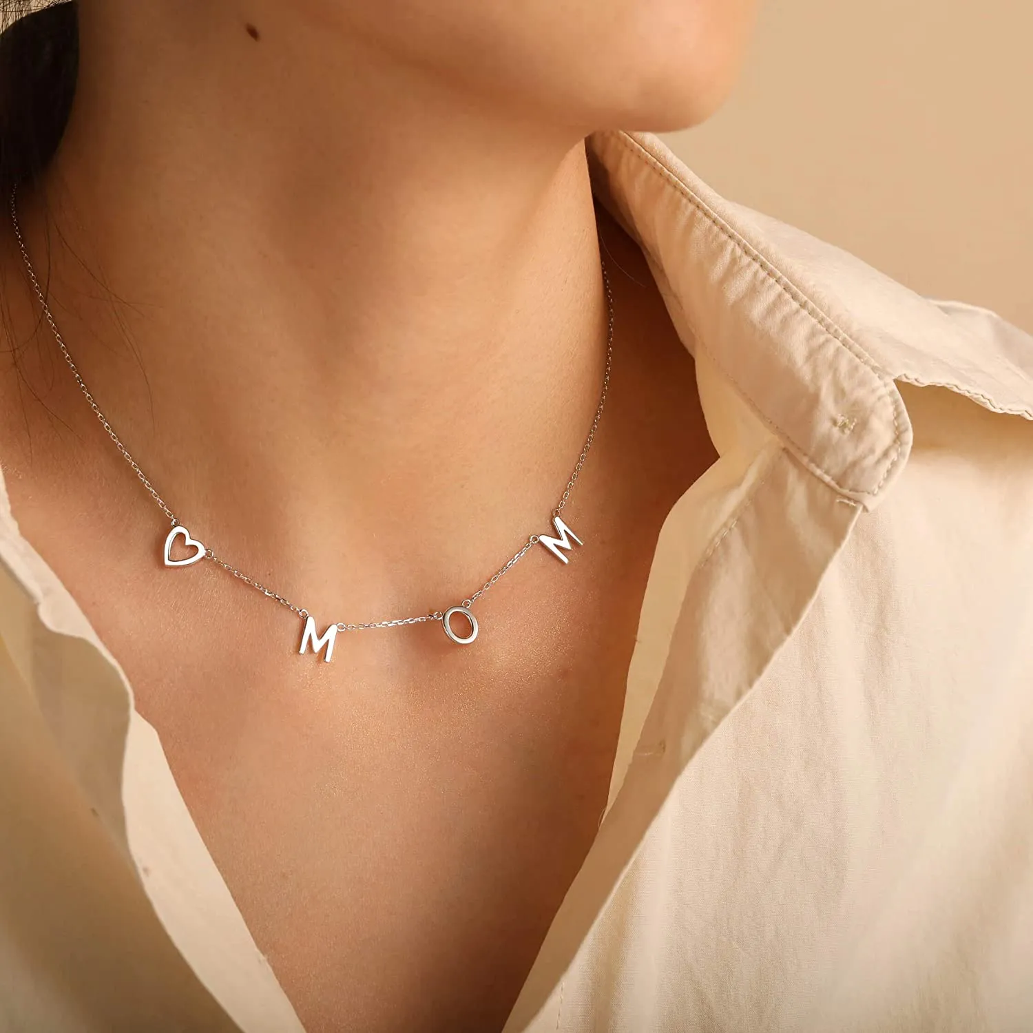 Love Mom Necklace