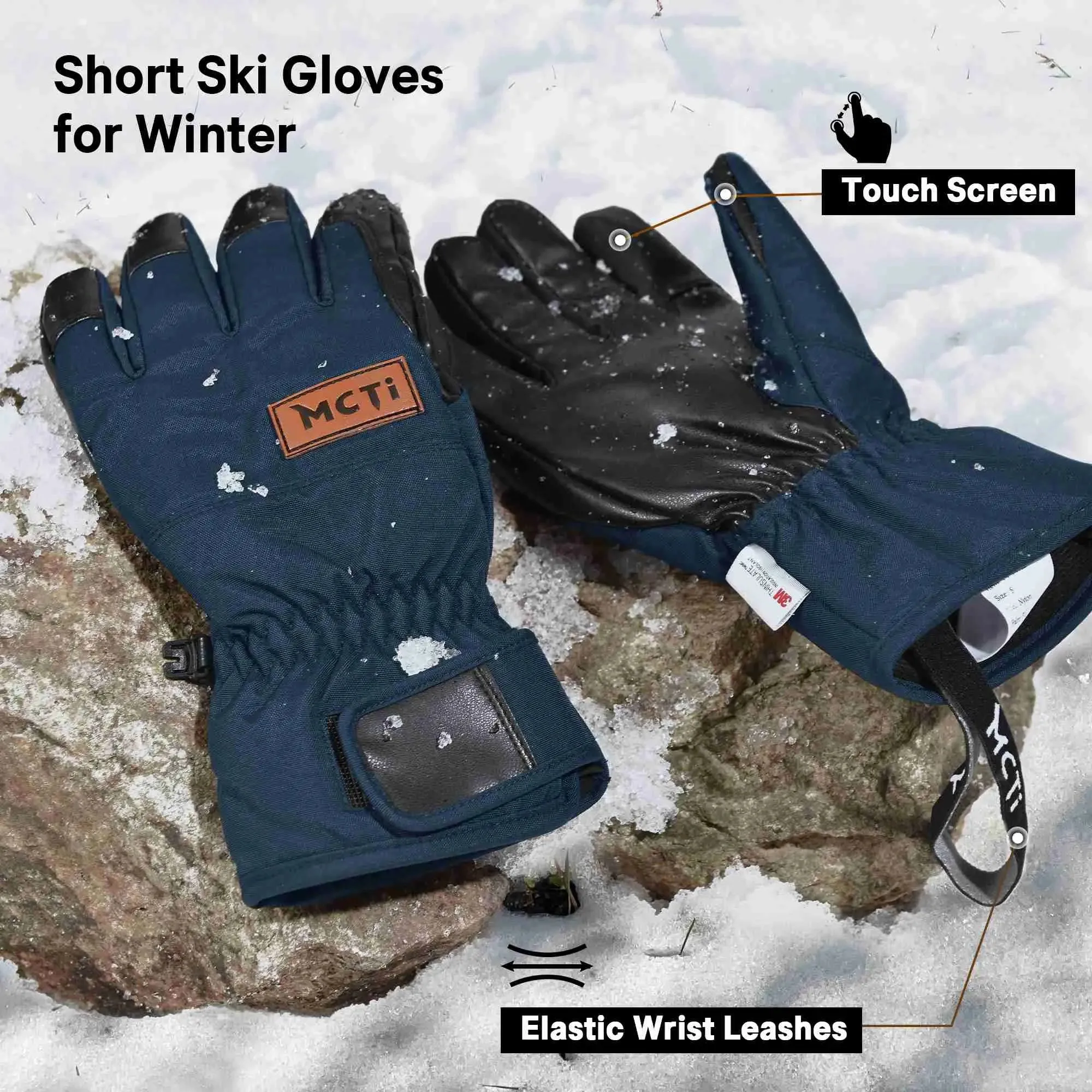 MCTI Lightweight & Warm Men's Cold Weather Gloves | Breathable & Waterproof