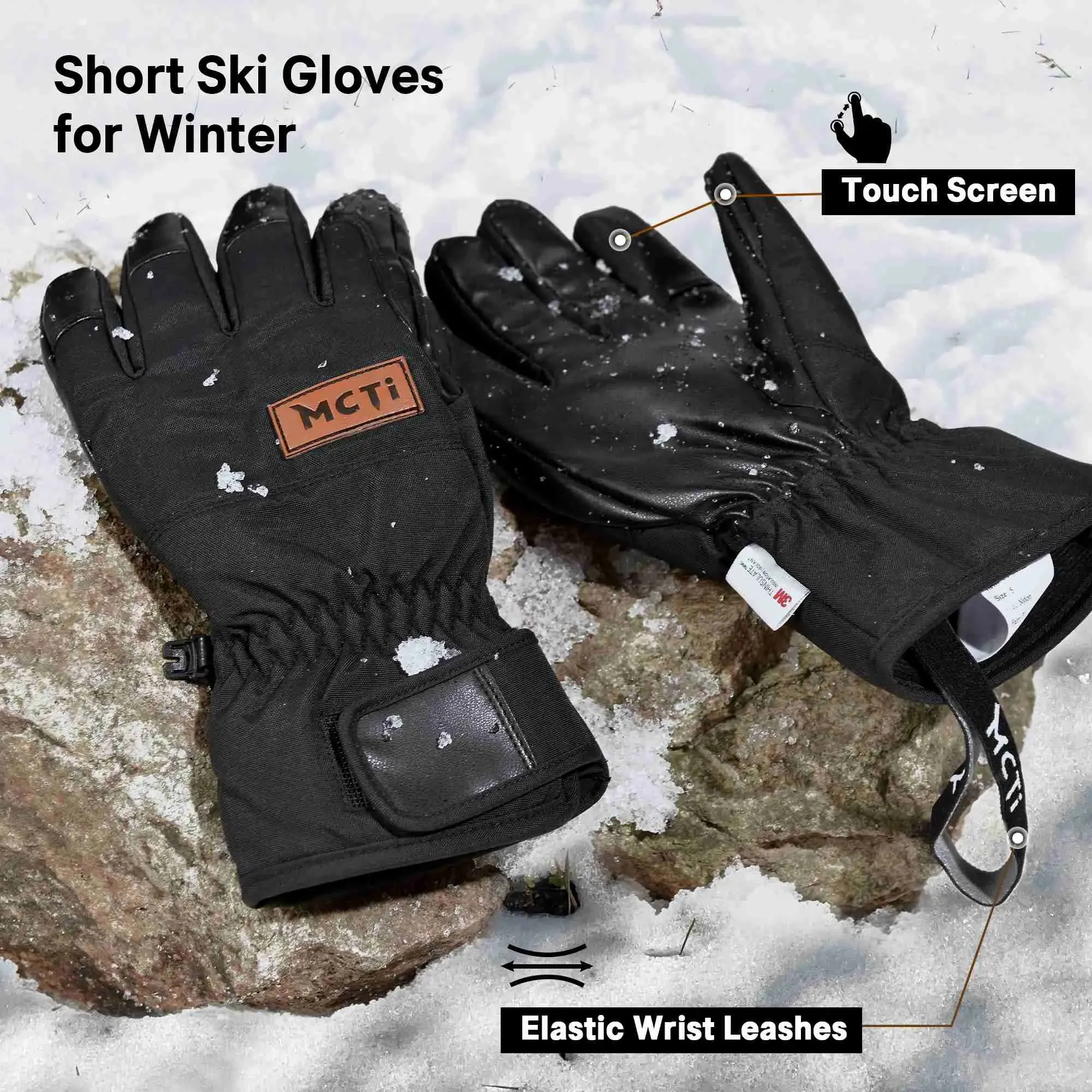 MCTI Lightweight & Warm Men's Cold Weather Gloves | Breathable & Waterproof