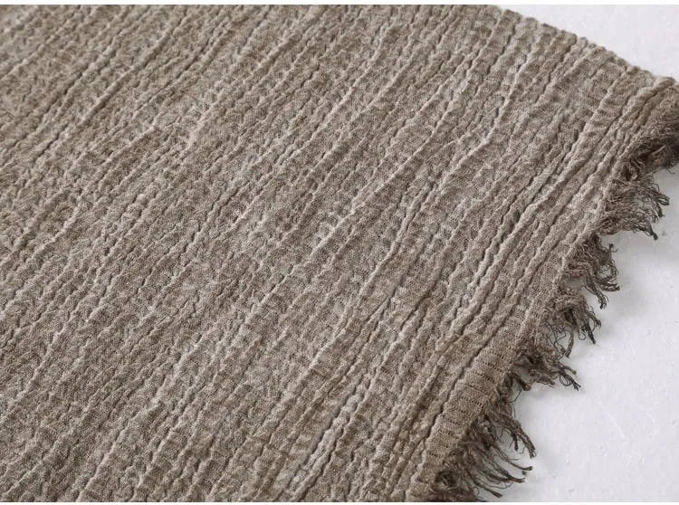 Men's Autumn/Winter Retro Soft Linen Scarf