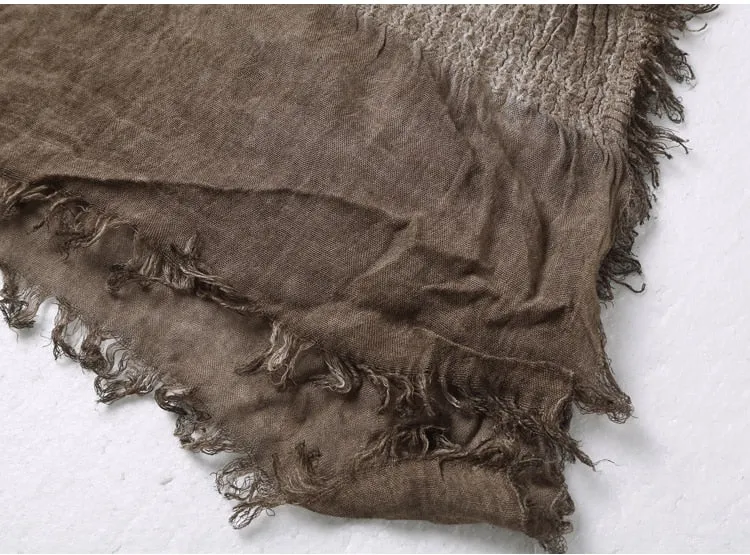 Men's Autumn/Winter Retro Soft Linen Scarf