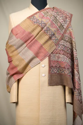 Multi-coloured Shawl With Sequin Detailing