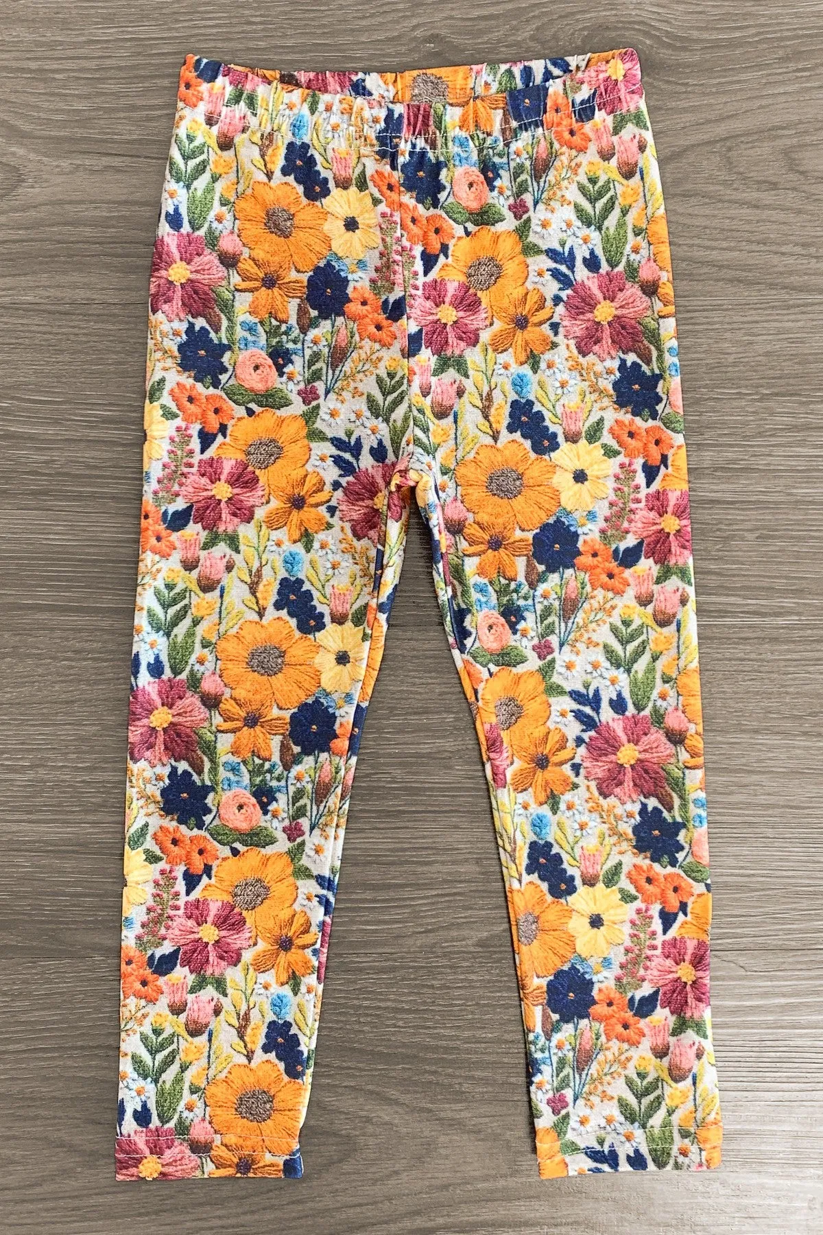 Multicolor Floral Tie Legging Set