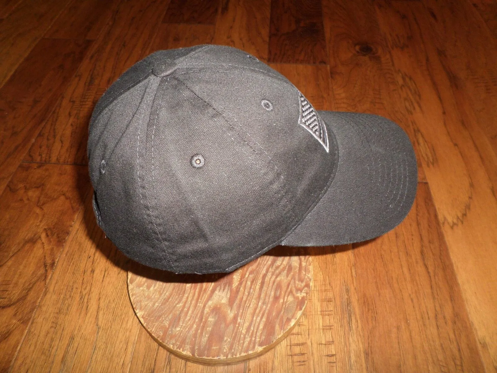 New U.S American Flag Hat Embroidered Patch U.S.A Polo Black Tonal Baseball Cap