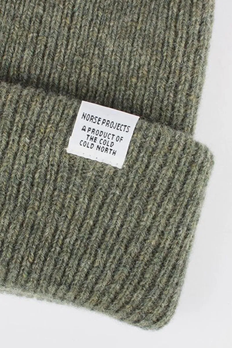 Norse Beanie - Light Olive