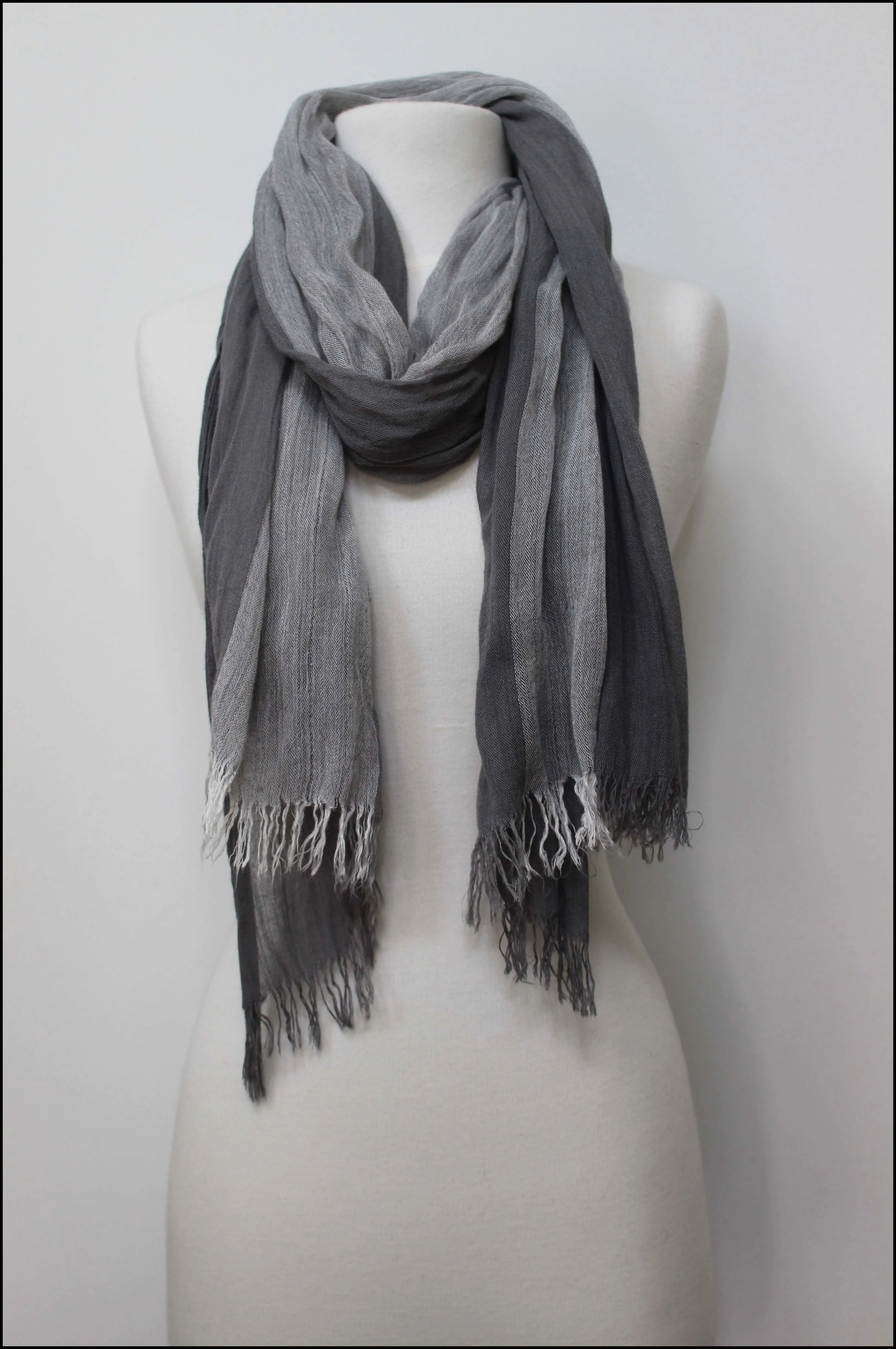 Ombre Multi-stripe Scarf