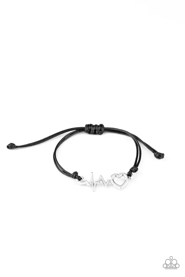Paparazzi Bracelet ~ Cardiac Couture - Black