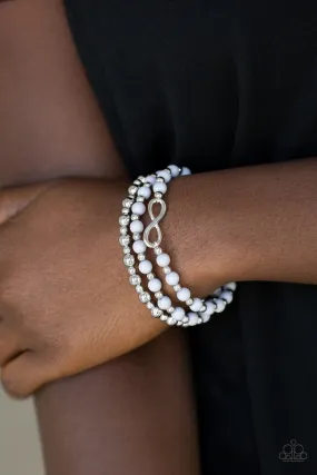 Paparazzi Bracelet ~  Immeasurably Infinite - Silver
