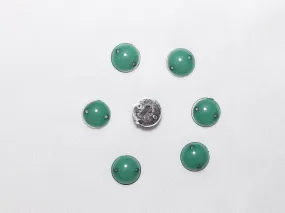 Pastel Green Circular Plastic Stones - 12 mm