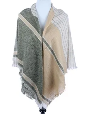 Patterned Soft Yarn Blanket Scarf