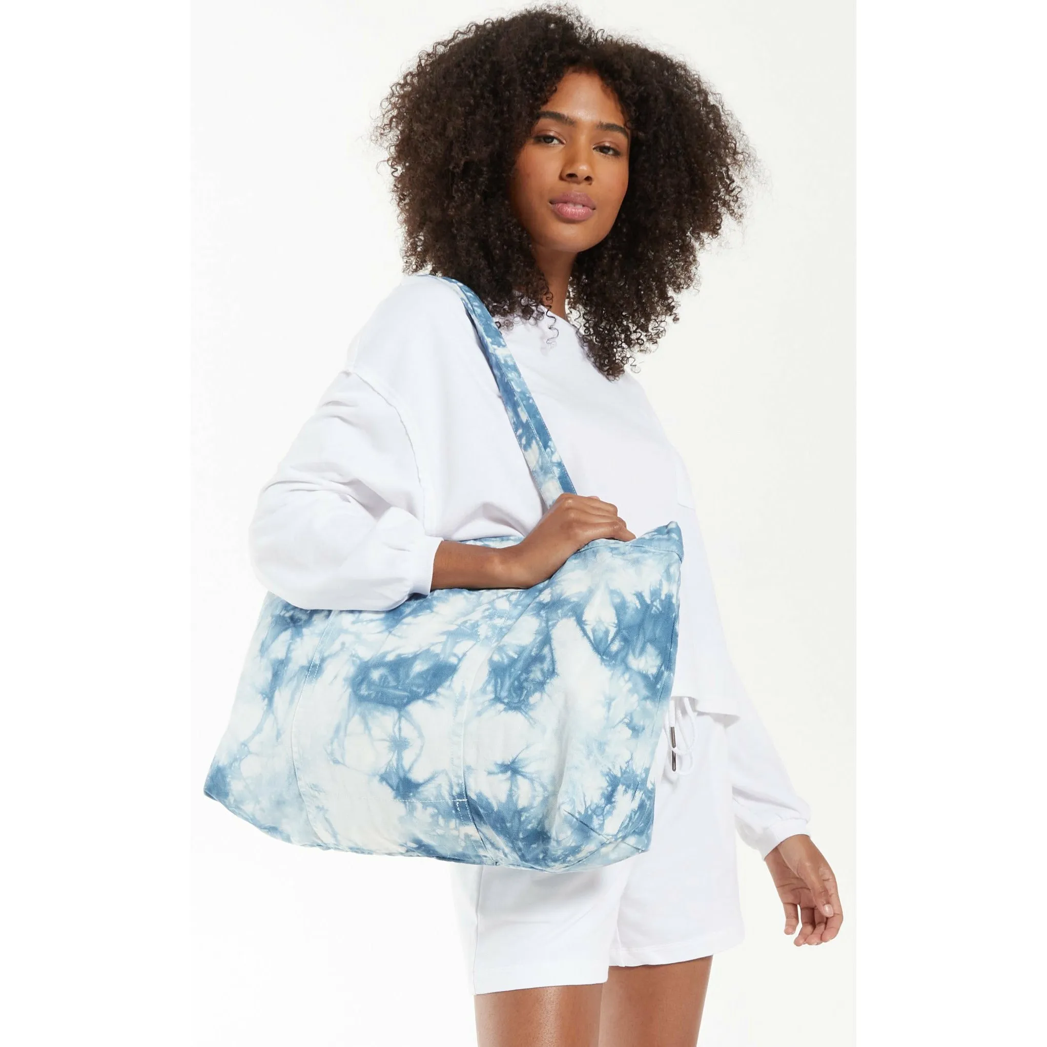 Playa Tie-Dye Cotton Canvas Tote