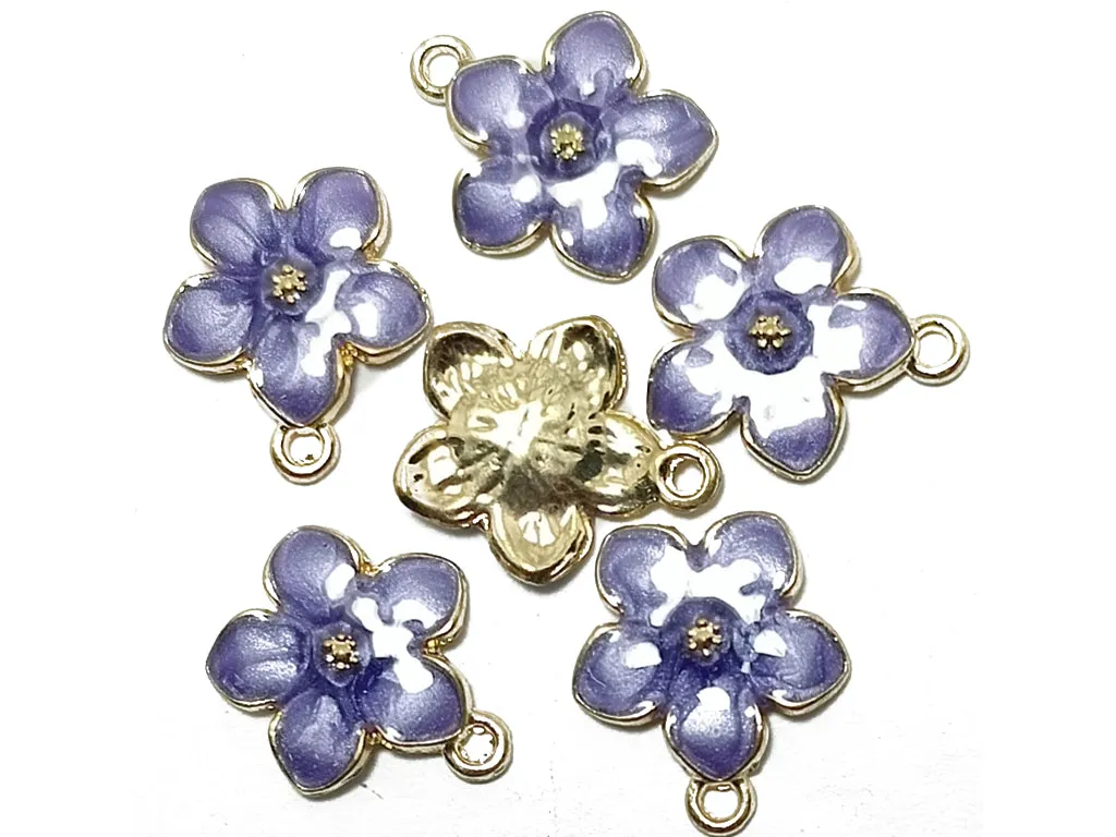 Purple & Golden Designer Jewelry Charms