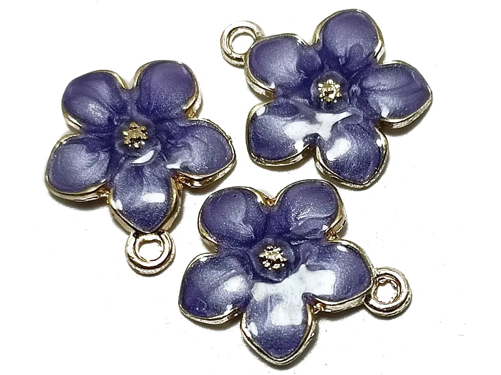 Purple & Golden Designer Jewelry Charms