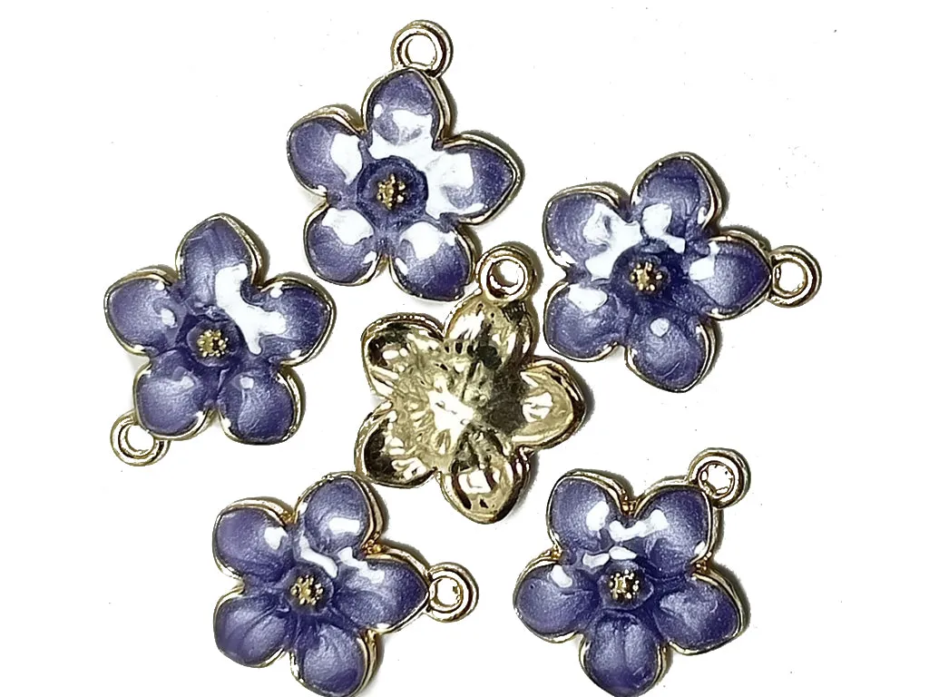 Purple & Golden Designer Jewelry Charms