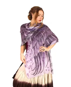 Purple Wings Shawl