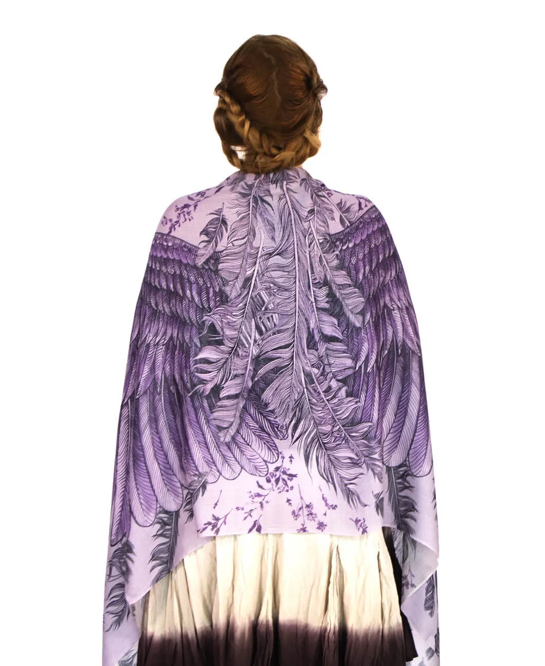 Purple Wings Shawl