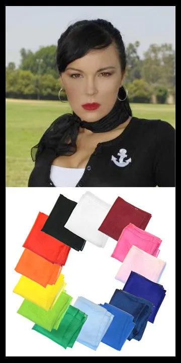 Red 50s Neck Scarf