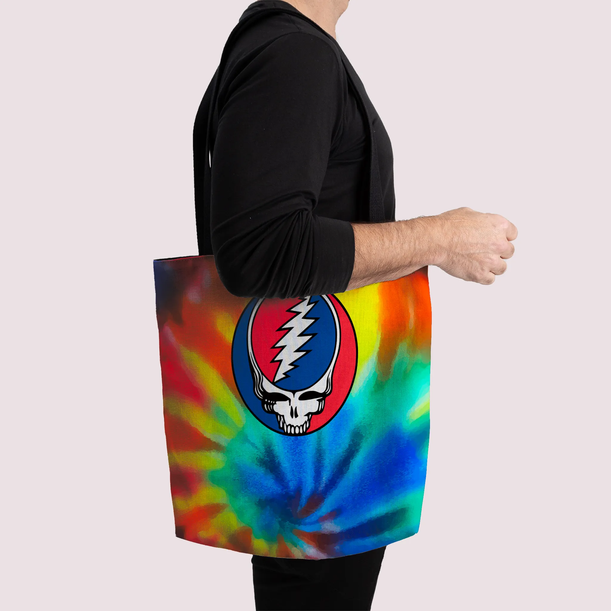 Rocksax Grateful Dead Premier Tote Bag -Steal Your face
