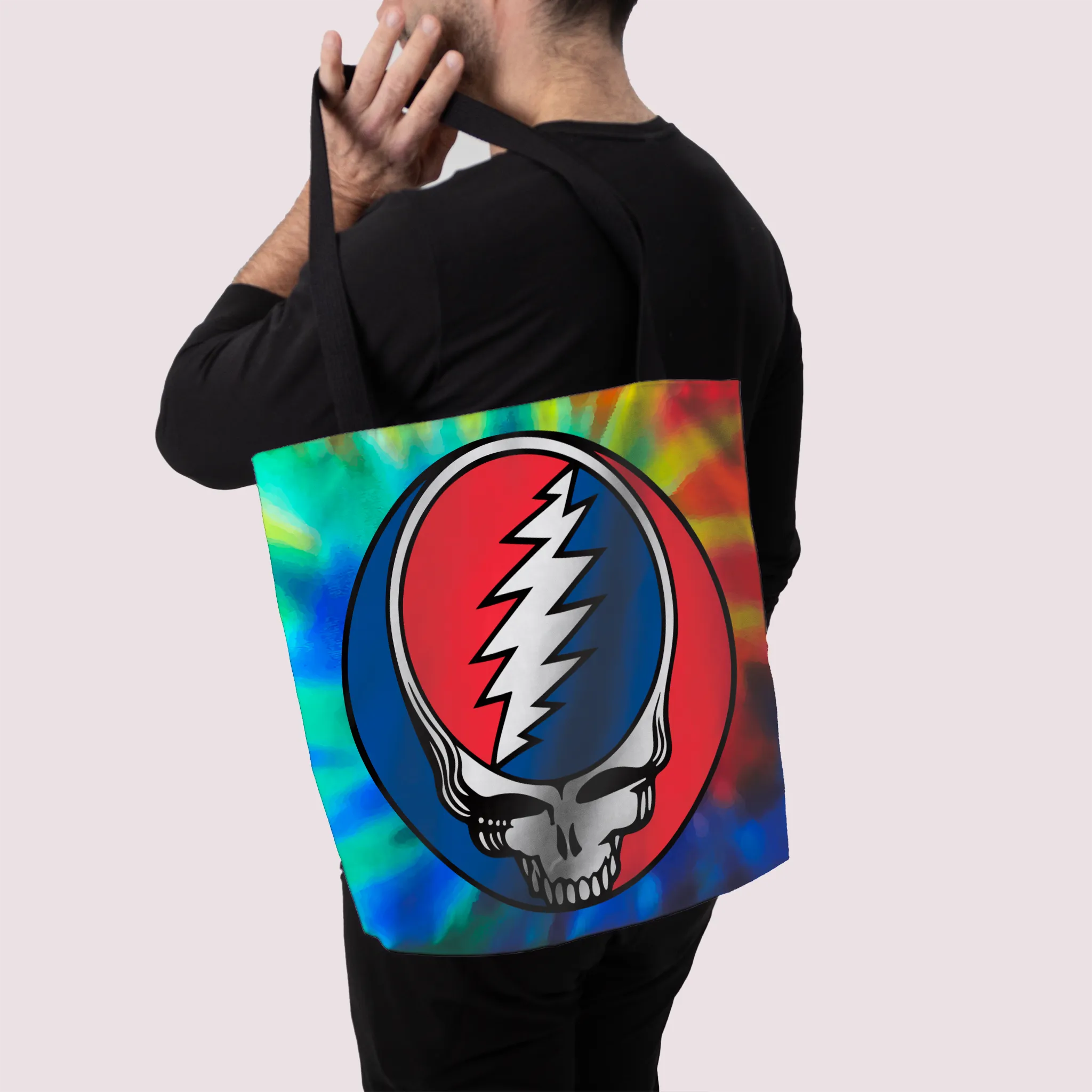 Rocksax Grateful Dead Premier Tote Bag -Steal Your face