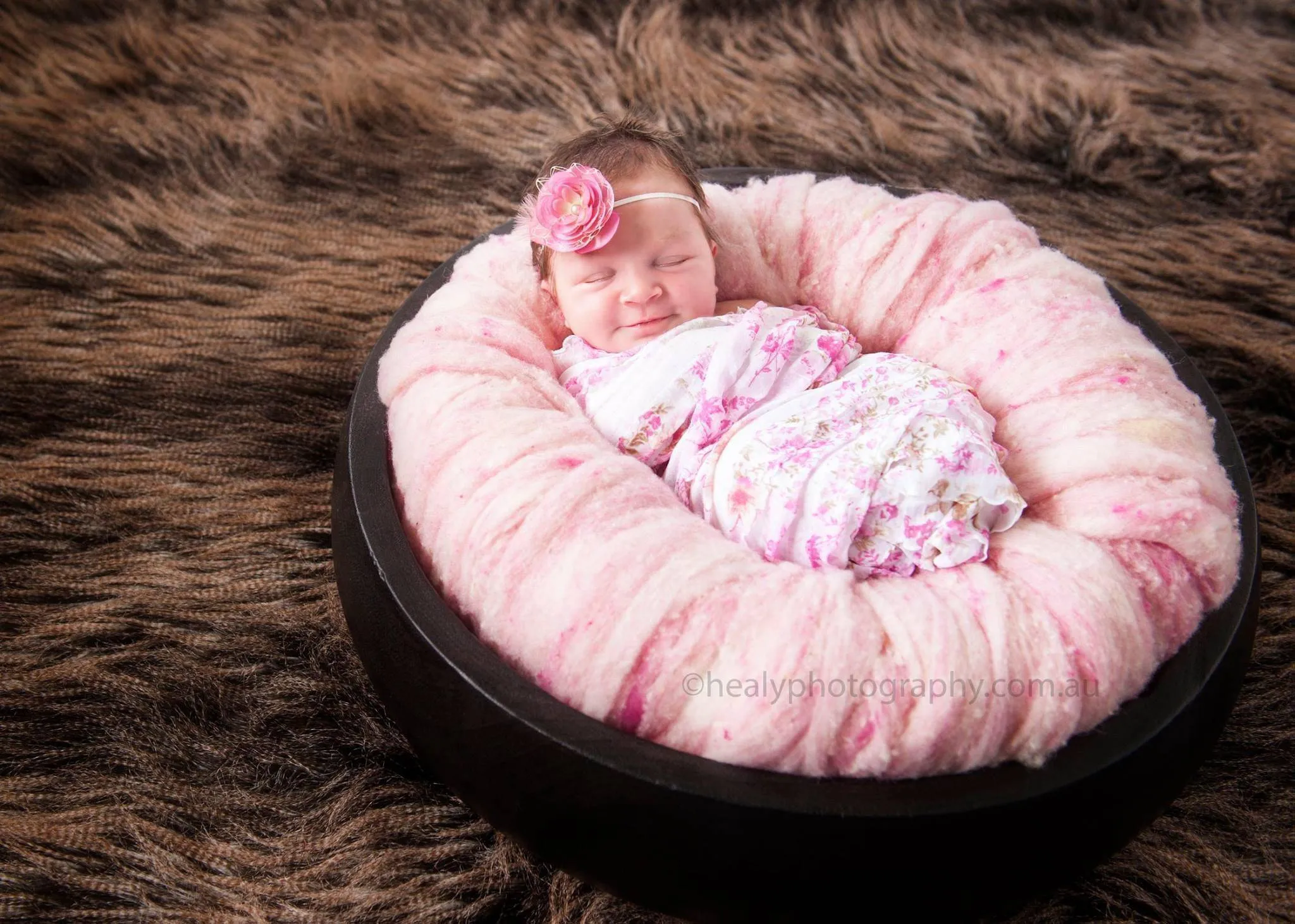Ruffle Stretch Knit Baby Wrap in Pink Floral