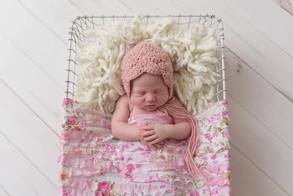Ruffle Stretch Knit Baby Wrap in Pink Floral