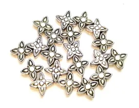 Silver German Silver Floral Charms
