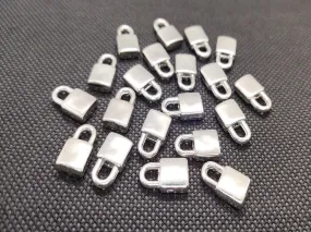 Silver Plastic Lock Charms