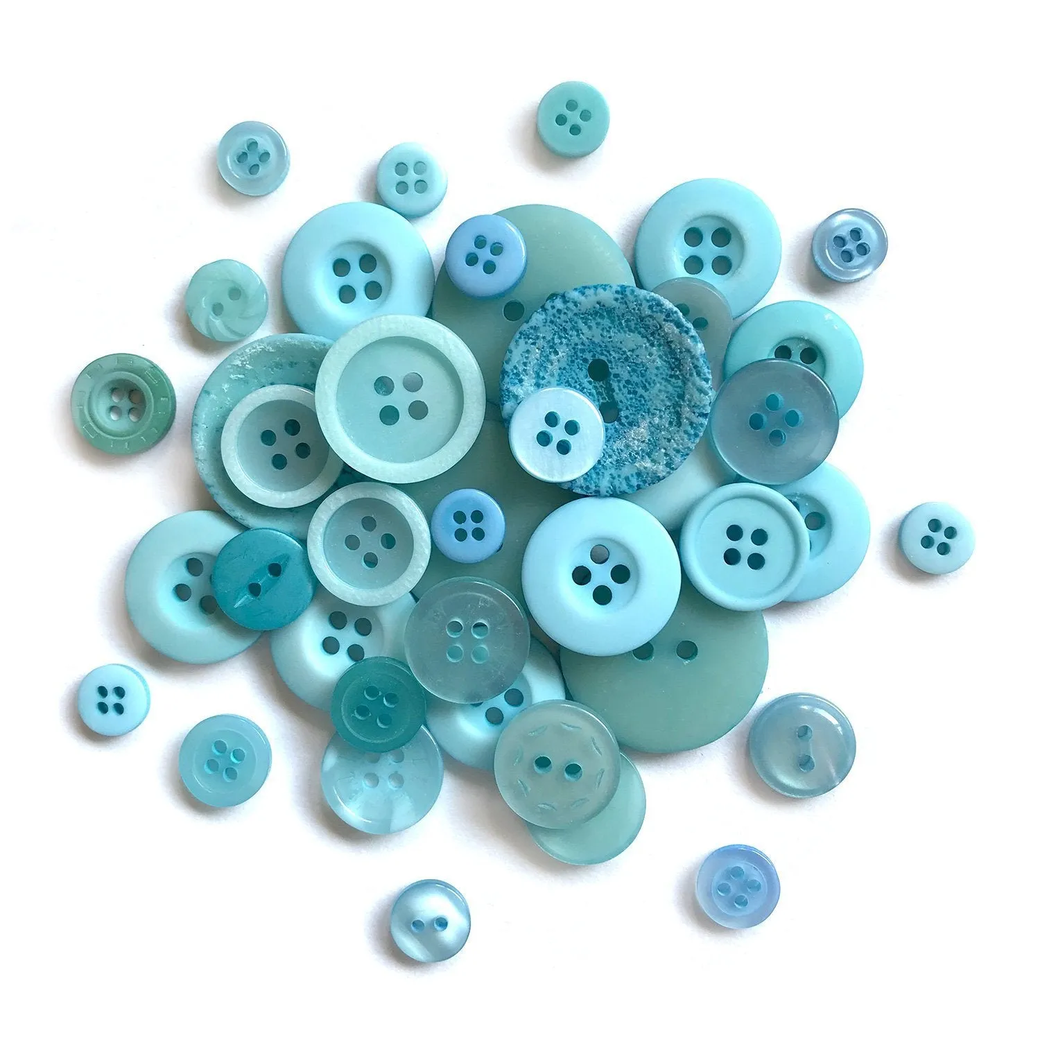 Sky Blue Buttons