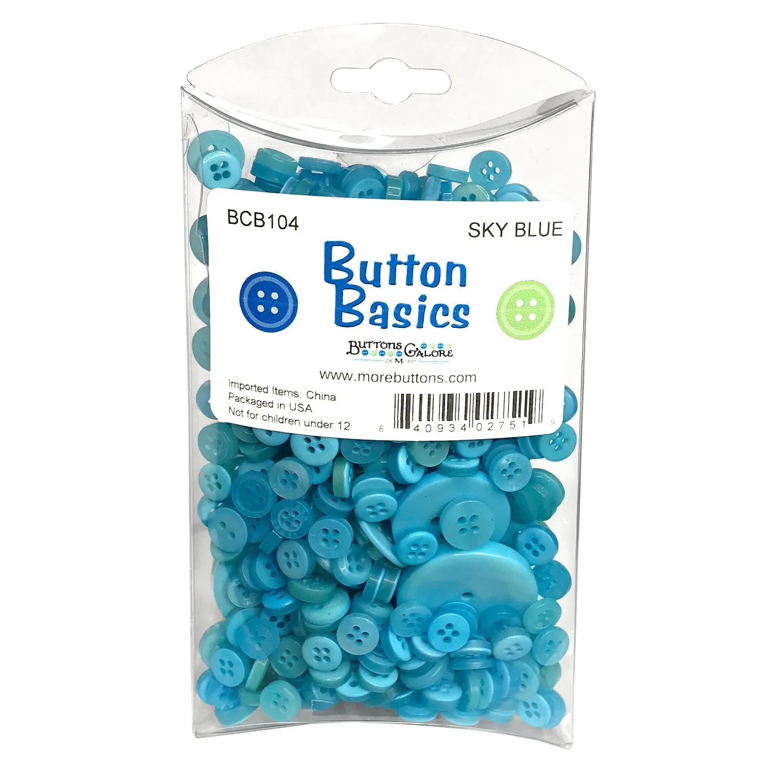 Sky Blue Buttons