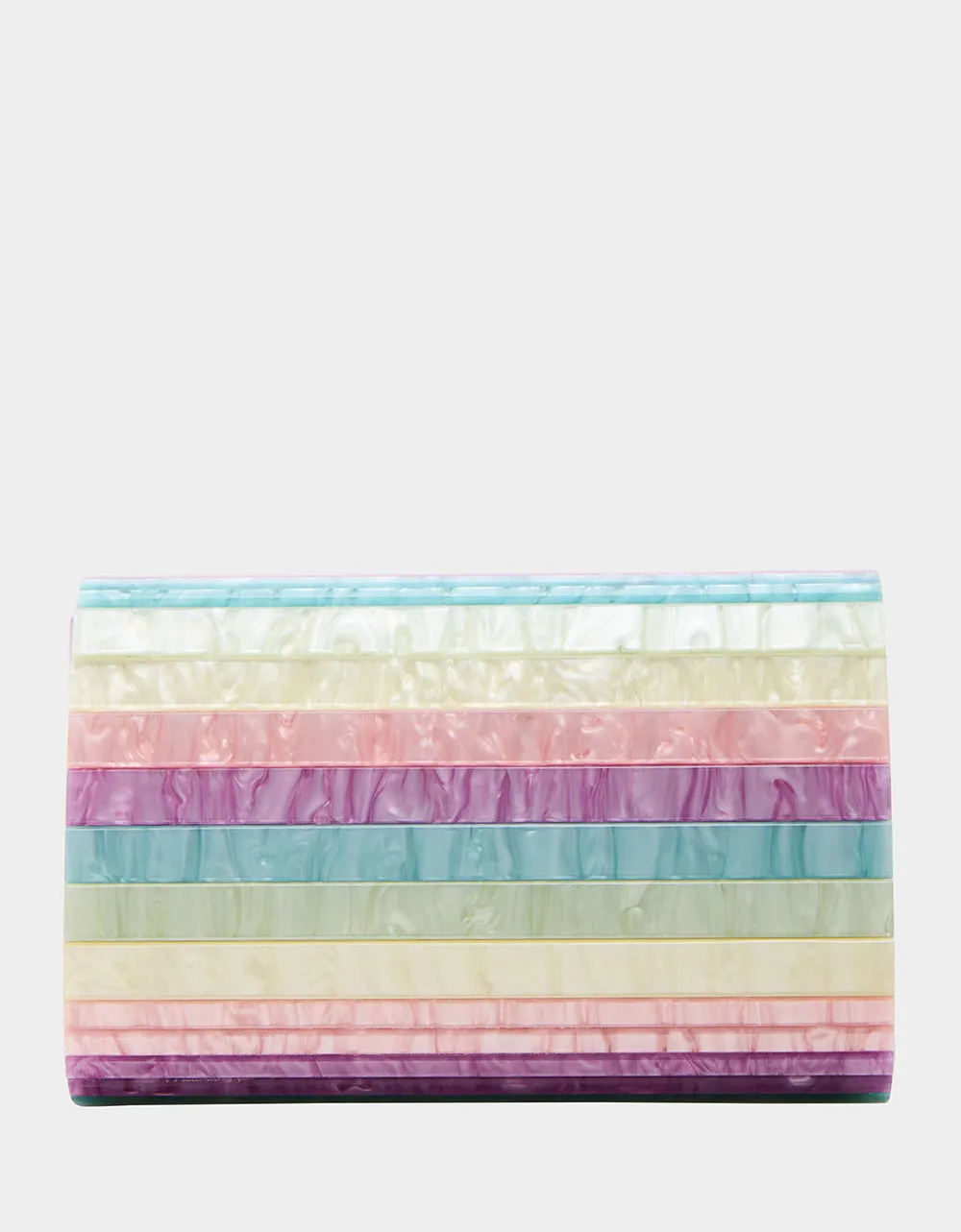 STRIP STRIP HOORAY CLUTCH PASTEL