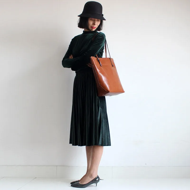 Stylish Womens Brown Leather Tote Purse Handbags Shoulder Tpte Bags for Women