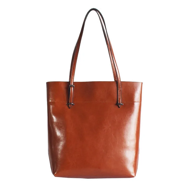 Stylish Womens Brown Leather Tote Purse Handbags Shoulder Tpte Bags for Women