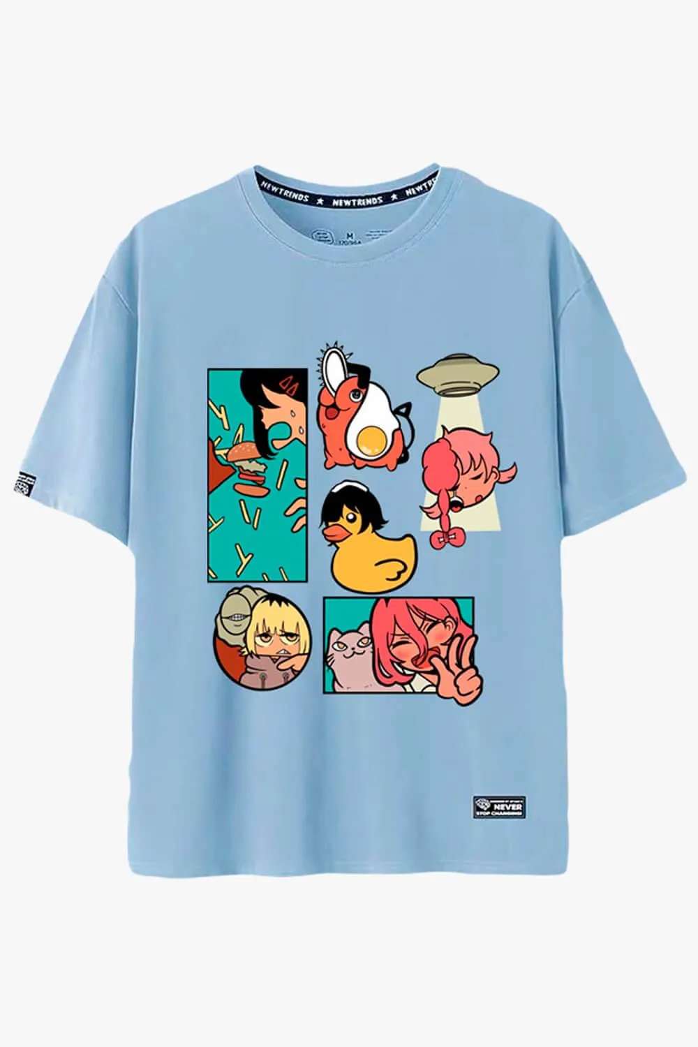 Stylized Cartooncore Chainsaw Man T-Shirt