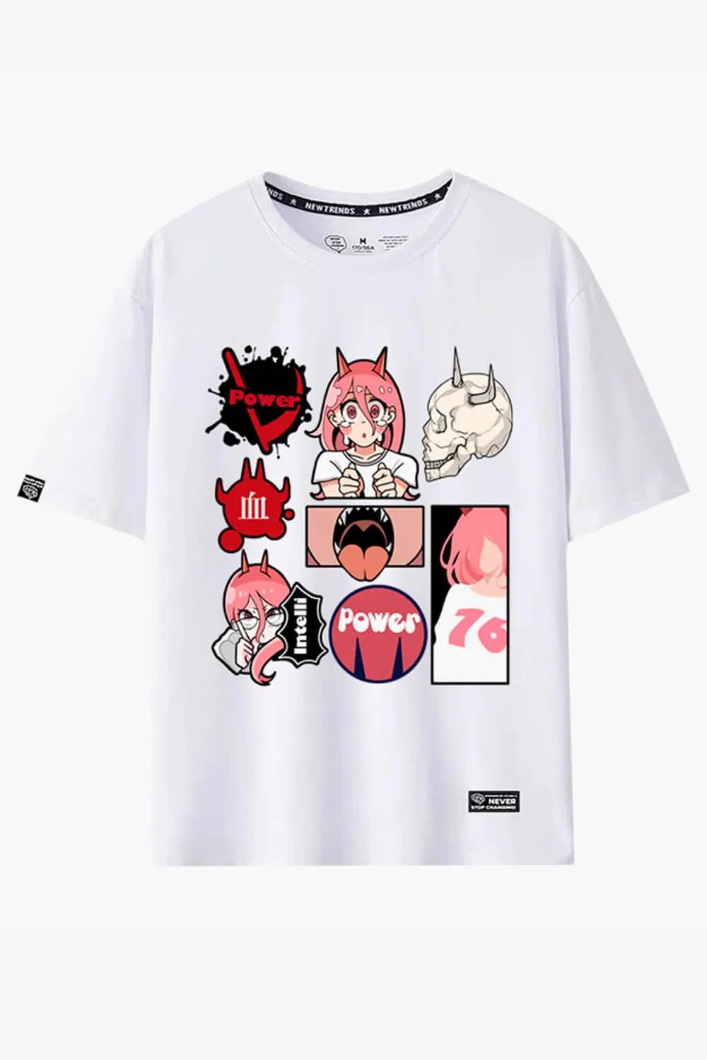 Stylized Cartooncore Chainsaw Man T-Shirt
