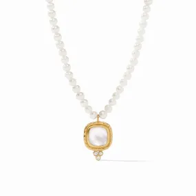 Tudor Delicate Necklace Iridescent Clear Crystal
