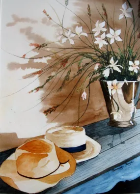 Two hats still life