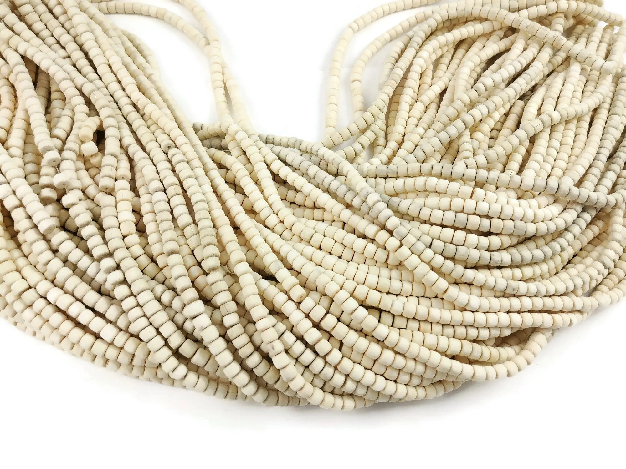 Unfinished wood beads 80 Natural wood beads 4-5mm beads