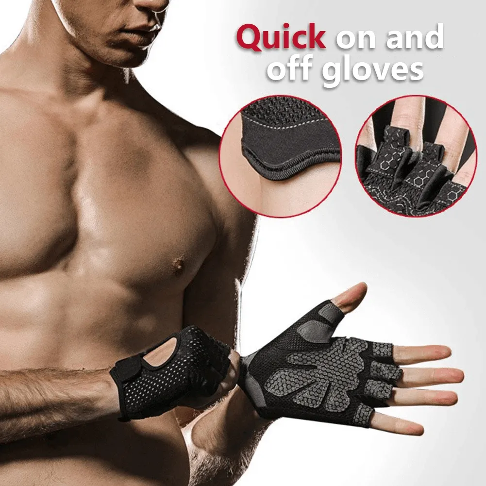Unisex Weight Lifting Gloves with Breathable Mesh - SF2188
