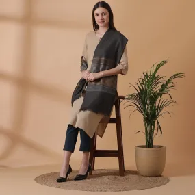 Vidrum: A classic block plaids Woolen shawl