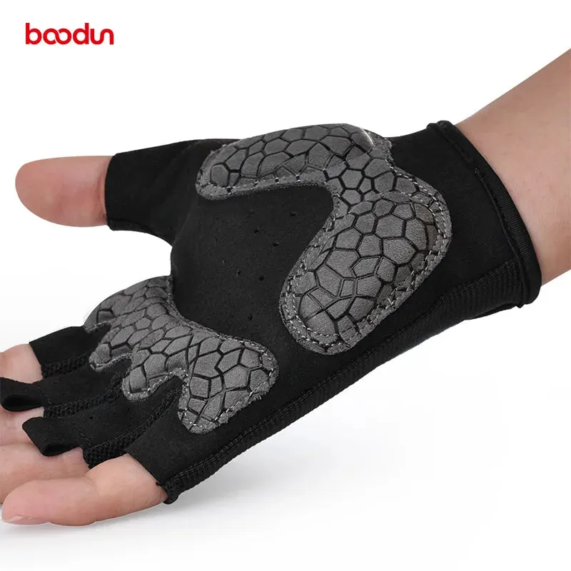 Women Men 1418 Gym Fitness Breathable Anti-Slip  Half Finger Summer  Cycling  Gloves