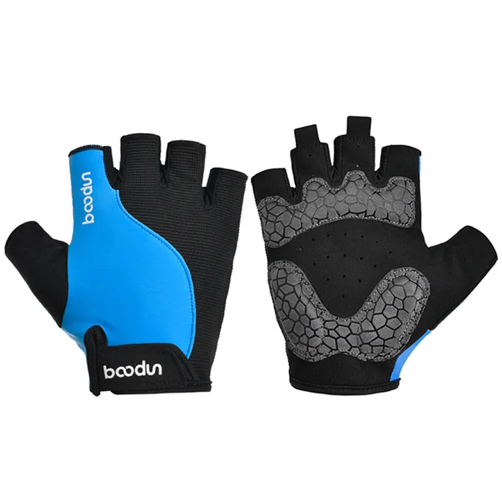 Women Men 1418 Gym Fitness Breathable Anti-Slip  Half Finger Summer  Cycling  Gloves