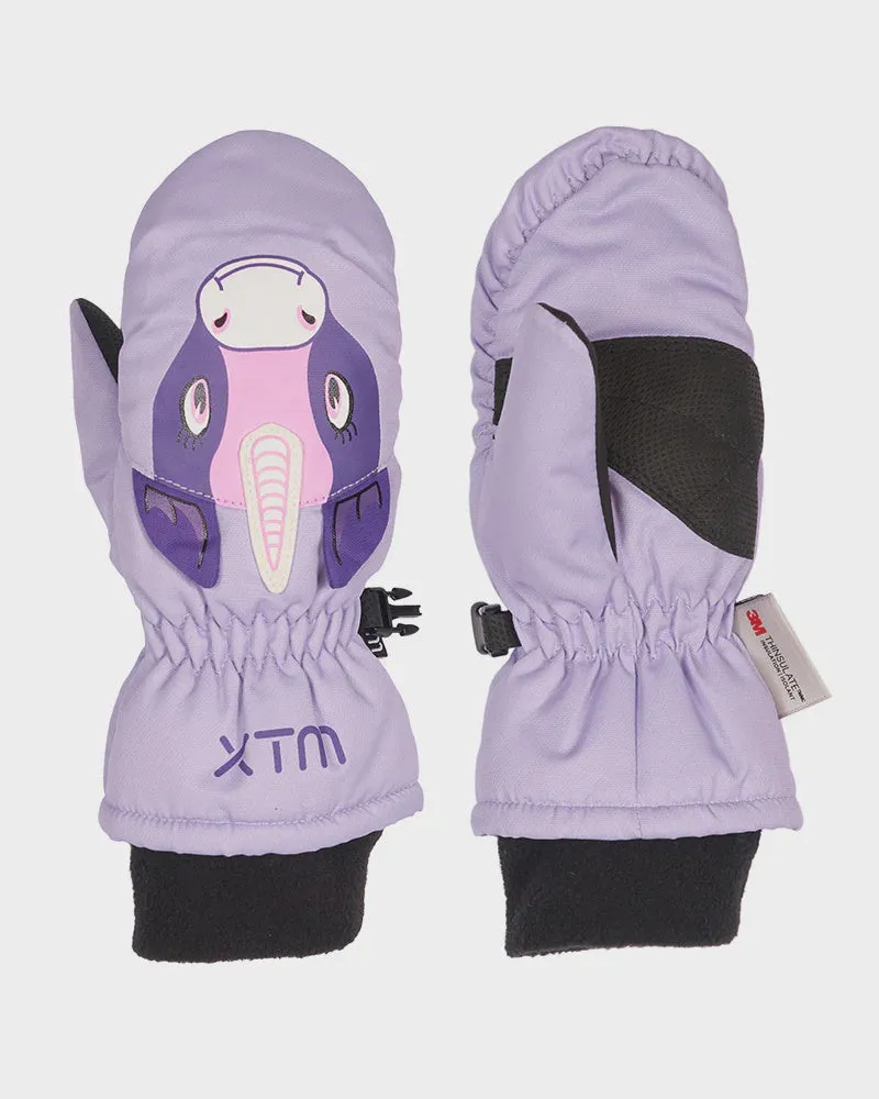 Xtm Puppet Mitt KIDS SNOW GLOVE - 5000 WATERPROOF - Unicorn