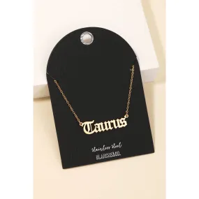 Zodiac Delicate Word Necklace
