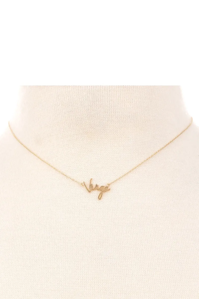 Zodiac Delicate Word Necklace