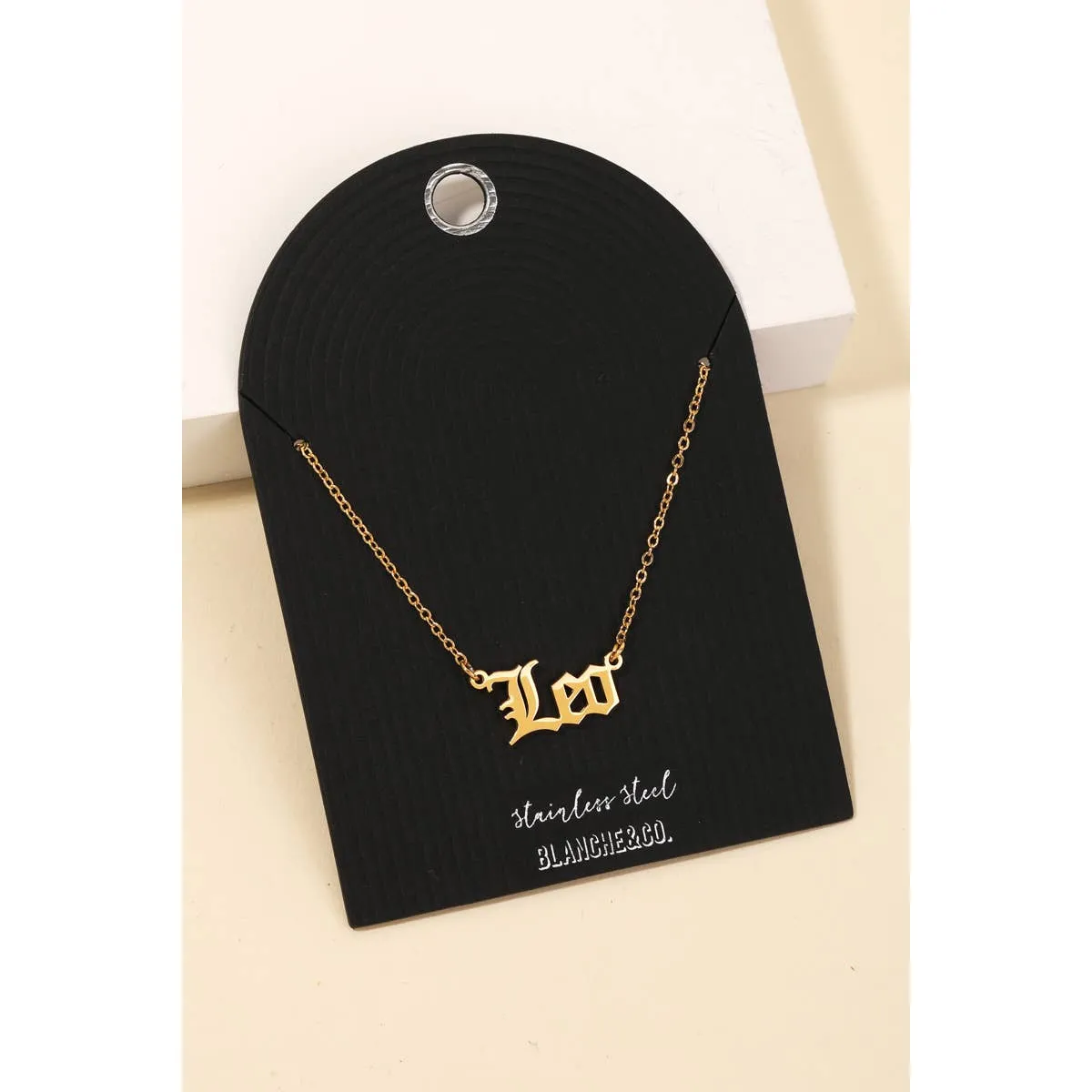 Zodiac Delicate Word Necklace